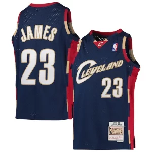 Atractivo Robusto LeBron James Cleveland Cavaliers Youth 2008 09 Hardwood Classics Swingman Jersey Navy