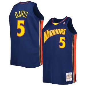 Elegante Hermoso Baron Davis Golden State Warriors Big & Tall Hardwood Classics 2006/07 Swingman Jersey Navy