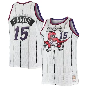 Encantador Moderno Vince Carter Toronto Raptors 1998/99 Big & Tall Hardwood Classics Swingman Jersey White/Purple
