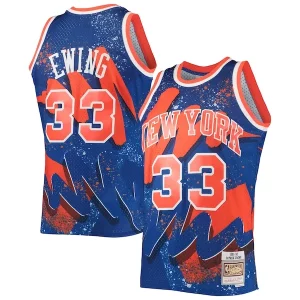 Versátil Sofisticado Patrick Ewing New York Knicks Hardwood Classics 1991/92 Hyper Hoops Swingman Jersey Blue