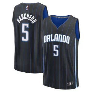 Original Lujoso Paolo Banchero Orlando Magic Youth Fast Break Replica Player Jersey Icon Edition Black