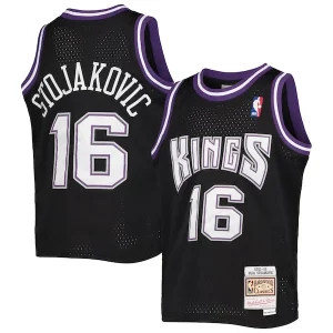 Clásico Cool Sofisticado Peja Stojakovic Sacramento Kings Youth 2001/02 Hardwood Classics Swingman Jersey Black
