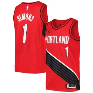 Exquisito Sofisticado Ideal Anfernee Simons Portland Trail Blazers Jordan Brand Swingman Player Jersey Statement Edition Red/Black
