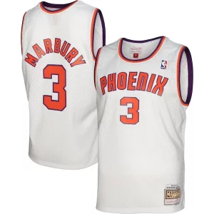 Fantástico Atractivo Stephon Marbury Phoenix Suns 2001/02 Hardwood Classics Swingman Jersey White