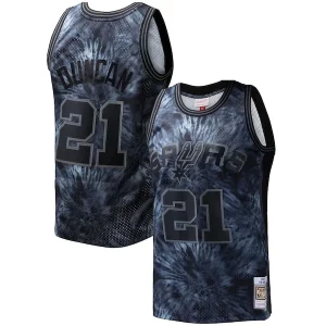 Estupendo Tim Duncan San Antonio Spurs Hardwood Classics 1998/99 Tie Dye Swingman Jersey Black