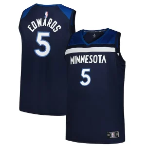 Fantástico Ideal Anthony Edwards Minnesota Timberwolves Big & Tall Fast Break Jersey Icon Edition Navy