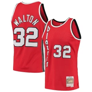 Resistente Bill Walton Portland Trail Blazers 1976/77 Hardwood Classics Swingman Jersey Red