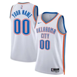 Bonito Fácil de llevar Oklahoma City Thunder Nike Unisex Swingman Custom Jersey White Association Edition