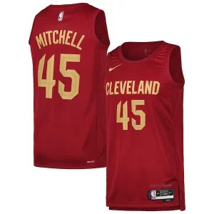 Original Donovan Mitchell Cleveland Cavaliers Nike Swingman Player Jersey Icon Edition Wine