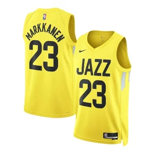 Perfecto Ideal Cool Lauri Markkanen Utah Jazz Nike Unisex Swingman Jersey Icon Edition Gold