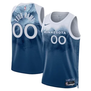 Ideal Resistente Minnesota Timberwolves Nike Unisex 2023/24 Custom Swingman Jersey Blue City Edition