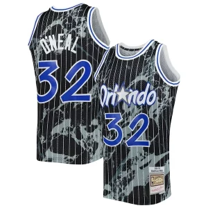 Increíble Shaquille O'Neal Orlando Magic 1994/95 Hardwood Classics Marble Swingman Jersey Black