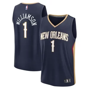 Elegante Perfecto Exquisito Zion Williamson New Orleans Pelicans Youth Fast Break Replica Player Jersey Icon Edition Navy