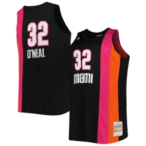Fantástico Shaquille O'Neal Miami Heat Big & Tall Hardwood Classics 2005/06 Swingman Jersey Black