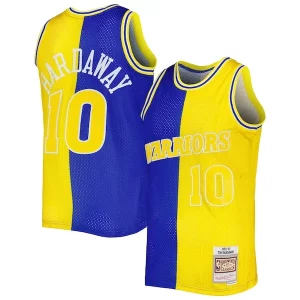 Sofisticado Estupendo Tim Hardaway Golden State Warriors Hardwood Classics 1990/91 Split Swingman Jersey Royal/Gold