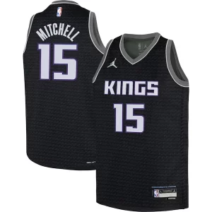 Versátil Genial Davion Mitchell Sacramento Kings Jordan Brand Youth Swingman Jersey Statement Edition Black