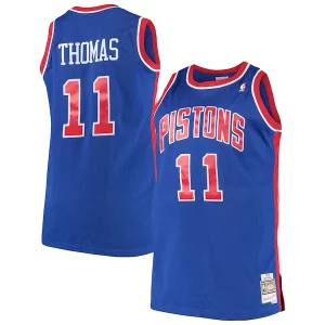 Resistente Isaiah Thomas Detroit Pistons 1988/89 Big & Tall Hardwood Classics Swingman Jersey Royal