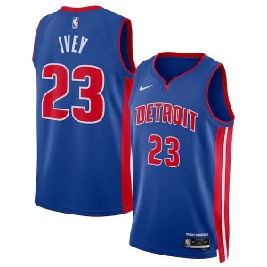 Delicioso Jaden Ivey Detroit Pistons Nike Unisex 2022 NBA Draft First Round Pick Swingman Jersey Icon Edition Blue