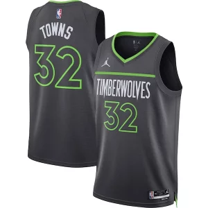 Hermoso Karl Anthony Towns Minnesota Timberwolves Jordan Brand Unisex Swingman Jersey Statement Edition Charcoal