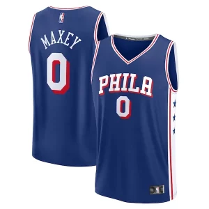 Duradero Exquisito Tyrese Maxey Philadelphia 76ers Fast Break Replica Player Jersey Icon Edition Royal