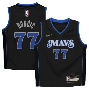 Maravilloso Bonito Luka Dončić Dallas Mavericks Nike Toddler 2023/24 Swingman Replica Jersey City Edition Black