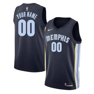 Increíble Fantástico Memphis Grizzlies Nike Swingman Custom Jersey Navy Icon Edition