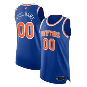 Clásico Bonito New York Knicks Nike 2021/22 Diamond Swingman Authentic Custom Jersey Icon Edition Blue