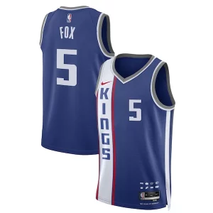 Elegante De'Aaron Fox Sacramento Kings Nike Unisex 2023/24 Swingman Jersey Blue City Edition