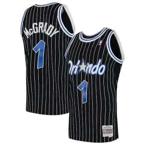 Clásico Original Duradero Tracy McGrady Orlando Magic Hardwood Classics Swingman Jersey Black/Blue