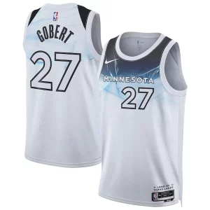 Fantástico Rudy Gobert Minnesota Timberwolves Nike Unisex 2024/25 Swingman Player Jersey City Edition White