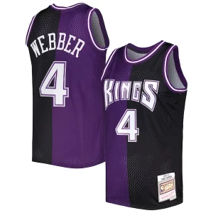 Robusto Bonito Cool Chris Webber Sacramento Kings Hardwood Classics 2000/01 Split Swingman Jersey Purple/Black