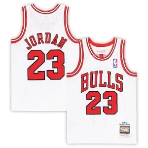 Delicioso Sofisticado Michael Jordan Chicago Bulls Preschool 1997/98 Hardwood Classics Authentic Jersey White/Black/Red