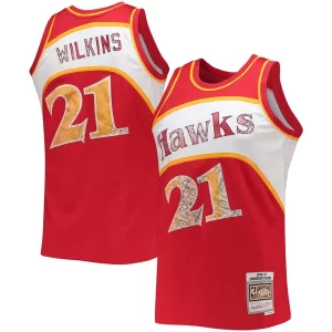 Robusto Chulo Lujoso Dominique Wilkins Atlanta Hawks 1986/87 Hardwood Classics NBA 75th Anniversary Diamond Swingman Jersey Red