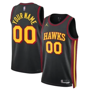 Resistente Clásico Atlanta Hawks Jordan Brand Unisex 2022/23 Swingman Custom Jersey Statement Edition Black