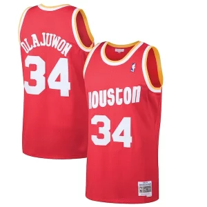 Comodo Hakeem Olajuwon Houston Rockets 1993/94 Hardwood Classics Swingman Jersey Red