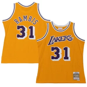 Duradero Kurt Rambis Los Angeles Lakers 1984/85 Swingman Jersey Gold
