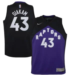 Exquisito Pascal Siakam Toronto Raptors Nike Youth 2020/21 Swingman Player Jersey Black/Purple Earned Edition
