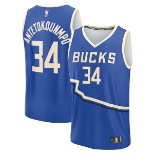 Delicioso Hermoso Duradero Giannis Antetokounmpo Milwaukee Bucks Youth 2024/25 Fast Break Player Jersey City Edition Royal
