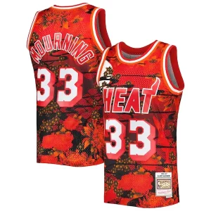 Lujoso Práctico Alonzo Mourning Miami Heat 1996/97 Hardwood Classics Lunar New Year Swingman Jersey Red