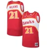 Elegante Original Dominique Wilkins Atlanta Hawks 1986/87 Hardwood Classics Swingman Jersey Red