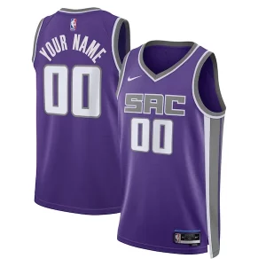 Fantástico Original Sacramento Kings Nike Unisex Swingman Custom Jersey Purple Icon Edition
