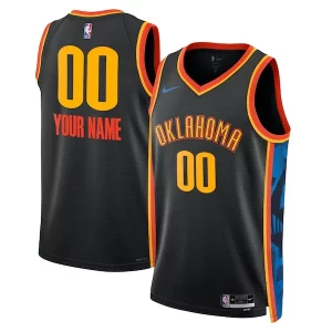 Clásico Oklahoma City Thunder Nike Unisex 2024/25 Custom Swingman Jersey City Edition Black