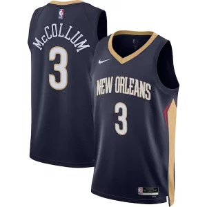 Estupendo C.J. McCollum New Orleans Pelicans Nike Unisex Swingman Jersey Icon Edition Navy