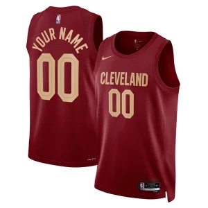 Increíble Cleveland Cavaliers Nike Unisex Swingman Custom Jersey Burgundy Icon Edition