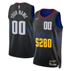 Comodo Ideal Denver Nuggets Nike Unisex 2023/24 Custom Swingman Jersey Black City Edition
