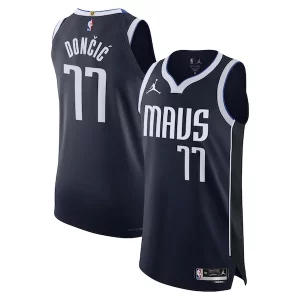 Delicioso Sofisticado Moderno Luka Dončić Dallas Mavericks Jordan Brand Authentic Player Jersey Statement Edition Navy