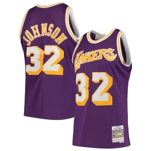 Resistente Comodo Maravilloso Magic Johnson Los Angeles Lakers 1984/85 Hardwood Classics Swingman Jersey Purple/Gold