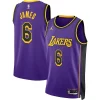 Fácil de llevar LeBron James Los Angeles Lakers Jordan Brand Unisex Swingman Jersey Statement Edition Purple