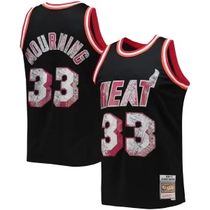 Exquisito Moderno Maravilloso Alonzo Mourning Miami Heat 1996/97 Hardwood Classics NBA 75th Anniversary Diamond Swingman Jersey Black
