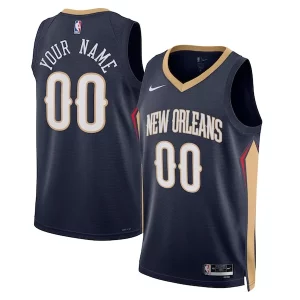 Magnífico New Orleans Pelicans Nike Unisex 2022/23 Swingman Custom Jersey Navy Icon Edition